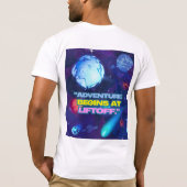 宇宙への冒険は打ち上げから ステンレスタンブラー Tシャツ (裏面)