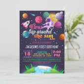 宇宙への初めての世界一周(女の子) 招待状 (スタンド正面)