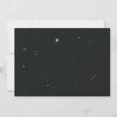 宇宙への初旅行 1歳の誕生日 少年 写真 招待状 (裏面)