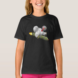 宇宙への感謝祭の七面鳥 Tシャツ