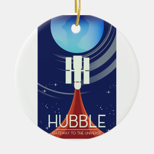宇宙への扉 ハッブル セラミックオーナメント (正面)