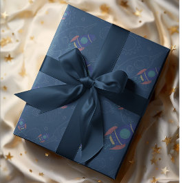 宇宙への旅 テーマ ラッピングペーパー