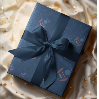 宇宙への旅 テーマ ラッピングペーパー