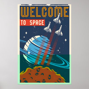 宇宙への旅 NASA スペース トラベル ポスター印刷 ポスター