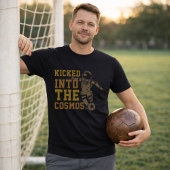 宇宙へキックされた サッカー名言 Tシャツ