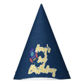 宇宙へ出発 誕生日 カスタマイズ可能 パーティーハット (正面)