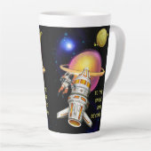 宇宙へ、そしてその先へ カフェラテマグ (右アングル)