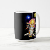 宇宙へ、そしてその先へ コーヒーマグカップ (正面右)