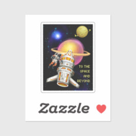 宇宙へ、そしてその先へ シール