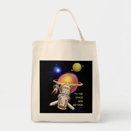 宇宙へ、そしてその先へ トートバッグ (正面)
