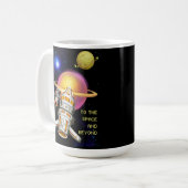 宇宙へ コーヒーマグカップ (正面左)