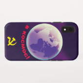 宇宙へ！ソ連の宇宙アート Case-Mate iPhoneケース (裏面(横))