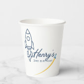 宇宙へ バースデーパーティー紙コップ 紙コップ (裏面)