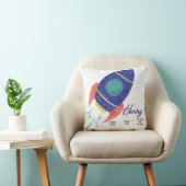 宇宙へ ロケット 赤ちゃん オーダーメイド クッション (椅子)