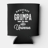 宇宙もっとも偉大のグランパの贈り物のメンズグンパ 缶クーラー (正面)