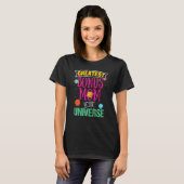 宇宙もっとも偉大の中の女子ボーナスマ宇宙Th Tシャツ (正面フル)