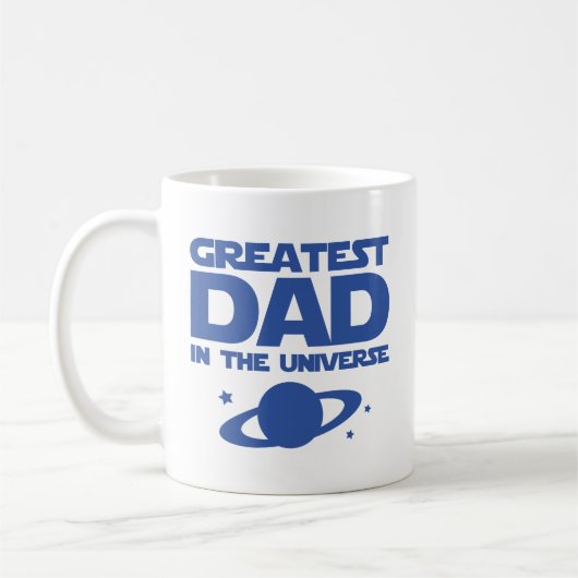 宇宙もっとも偉大パパ コーヒーマグカップ (左)