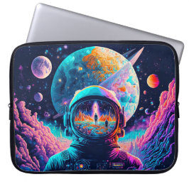 宇宙をテーマにしたイラスト ラップトップスリーブ