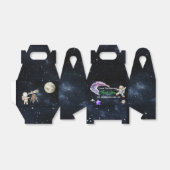 宇宙をテーマにしたキッズパーティーのお願い箱 フェイバーボックス (折り畳みなし)