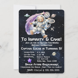 宇宙をテーマにしたキッドの誕生日招待状 招待状