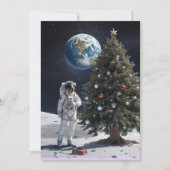 宇宙をテーマにしたクリスマス 招待状 (正面)