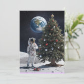 宇宙をテーマにしたクリスマス 招待状 (スタンド正面)