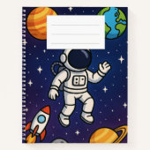 宇宙をテーマにしたノートブック ノートブック (正面)