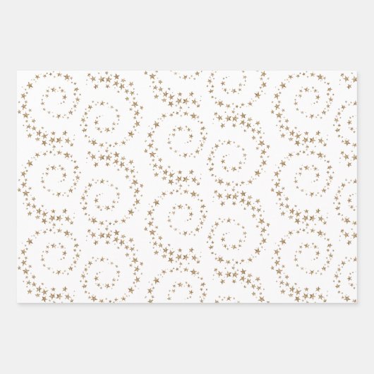 宇宙をテーマにしたラッピング紙セット ラッピングペーパーシート (正面3)