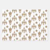 宇宙をテーマにしたラッピング紙セット ラッピングペーパーシート (正面)