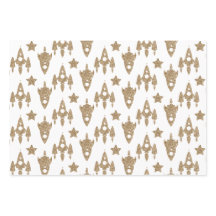 宇宙をテーマにしたラッピング紙セット