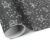 宇宙をテーマにした包装紙 ラッピングペーパー (ロールコーナー)