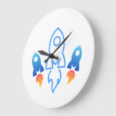 宇宙をテーマにした壁時計 ラージ壁時計 (傾斜)