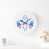 宇宙をテーマにした壁時計 ラージ壁時計 (ホーム)