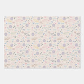 宇宙をテーマにした天文学大事な行事向けギフトラップ ラッピングペーパーシート (正面2)