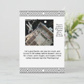 宇宙をテーマにした感謝祭の招待状 招待状 (スタンド正面)