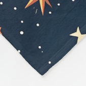 宇宙をテーマにした毛布のシームレスパターン フリースブランケット (角)