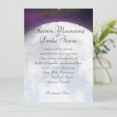 宇宙をテーマにした結婚式への招待 招待状 (スタンド正面)