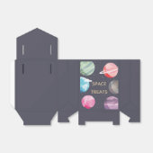 宇宙をテーマにした誕生日パーティーのお願いボックス フェイバーボックス (折り畳みなし)