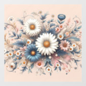 宇宙をデイジーエレガントフローラで変換 ウィンドウサイン (シート)