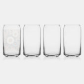 宇宙をデイジーエレガントフローラで変換 ガラス缶 (正面)