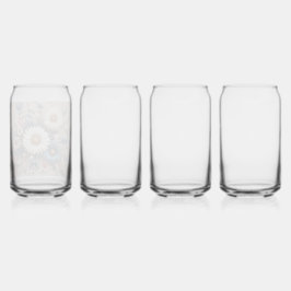 宇宙をデイジーエレガントフローラで変換 ガラス缶