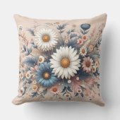 宇宙をデイジーエレガントフローラで変換 クッション (正面)