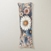 宇宙をデイジーエレガントフローラで変換 ボディピロー (正面縦)