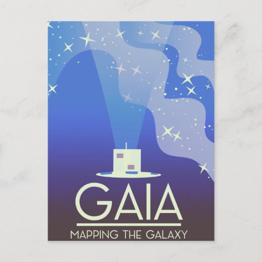 宇宙をマッピングするGAIA ポストカード (正面)