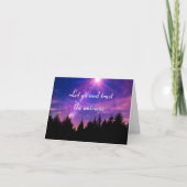 宇宙を信じる カード (正面)