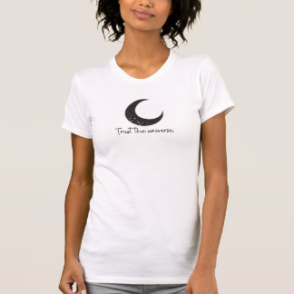 "宇宙を信じる" ホワイトTシャツ Tシャツ