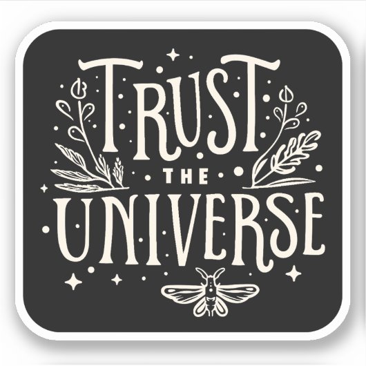 宇宙を信頼する シール (正面)