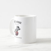 宇宙を失くして自分を見つける コーヒーマグカップ (正面左)