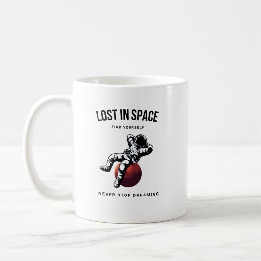 宇宙を失くして自分を見つける コーヒーマグカップ (左)