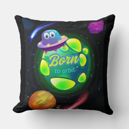 宇宙を巡るために生まれてきた クッション (正面)